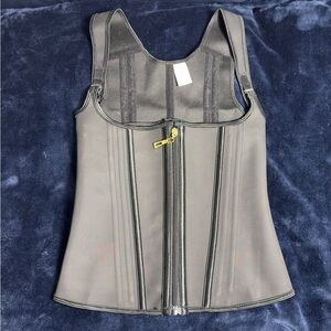 Black Zip-Up Waist Trainer